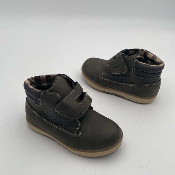 Eddie Bauer Kids Brown Boots with Velcro Straps - Picture 1 of 12